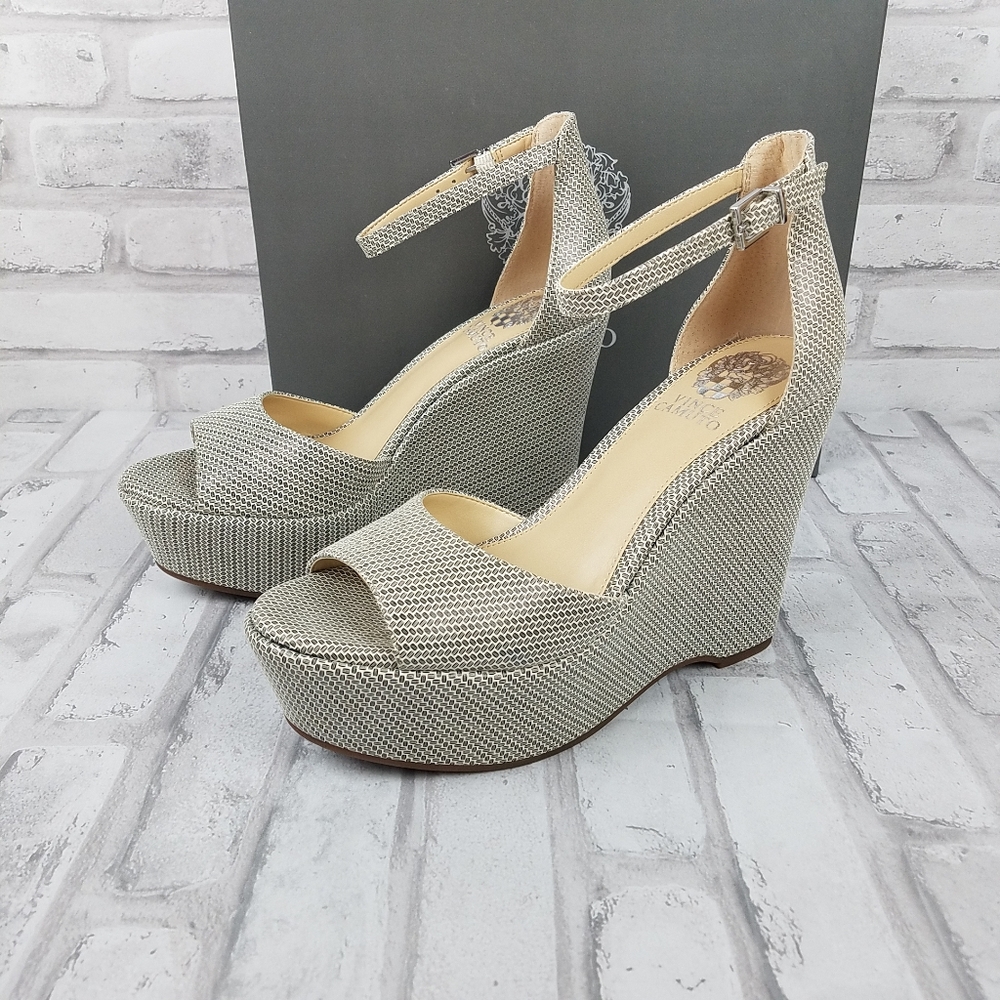 VINCE CAMUTO "Tatchen" Platform Wedge Sandals - Picture 2 of 12